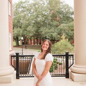 Lulu's White Pearl-Trim Dress